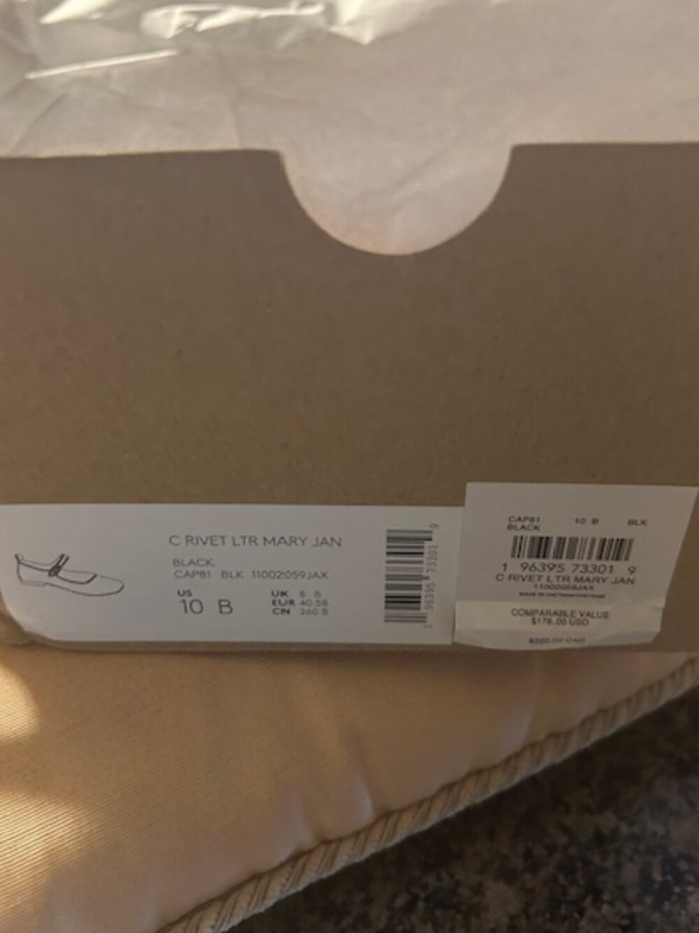 Coach Black C Rivet Leather Mary Jane Flats - Picture 3 of 12